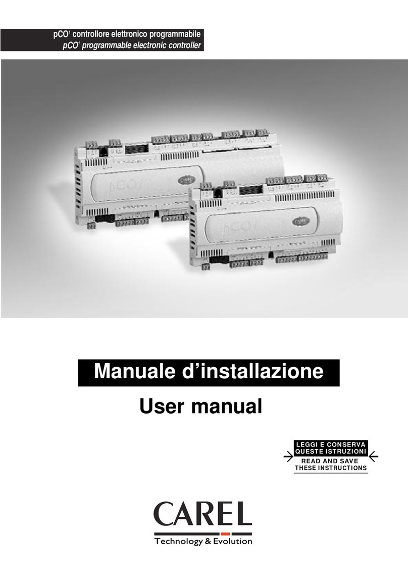 Carel pCO1 series User manual