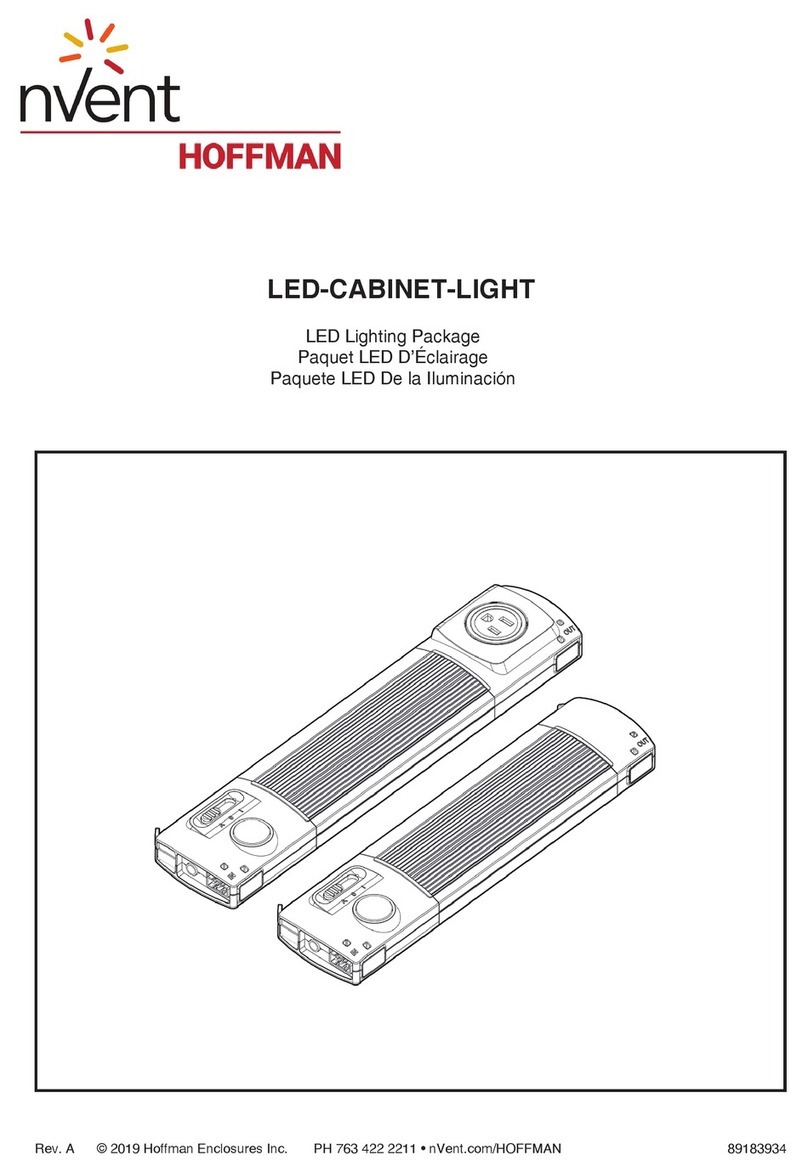 nvent Hoffman LED-CABINET-LIGHT User manual