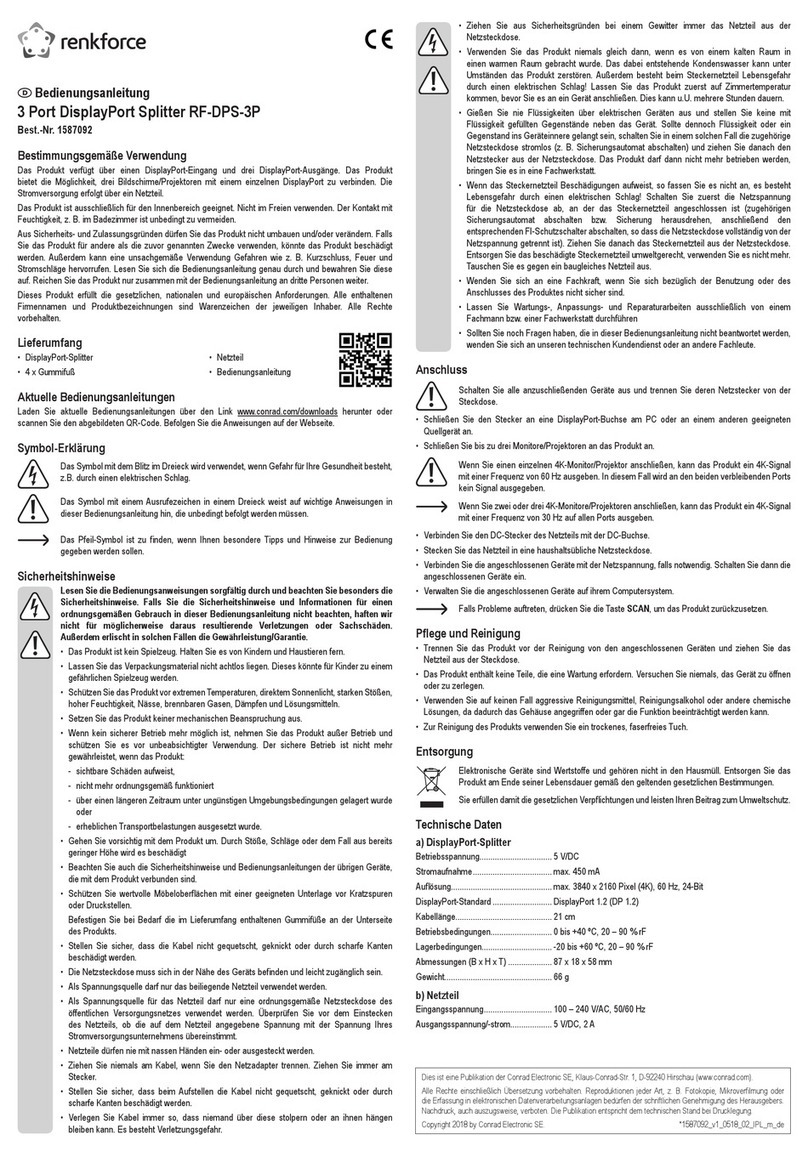Renkforce RF-DPS-3P User manual