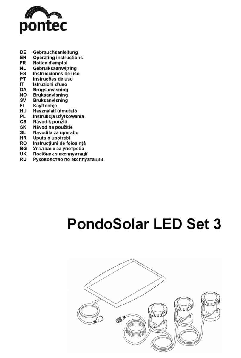 Pontec PondoSolar 3 operating instructions