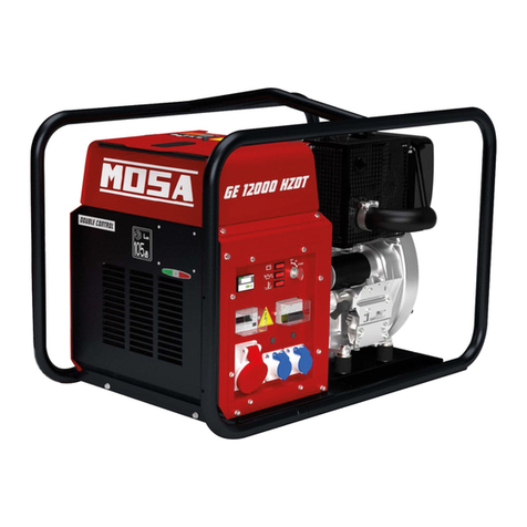 Mosa GE 10000 HZDM Use and maintenance manual