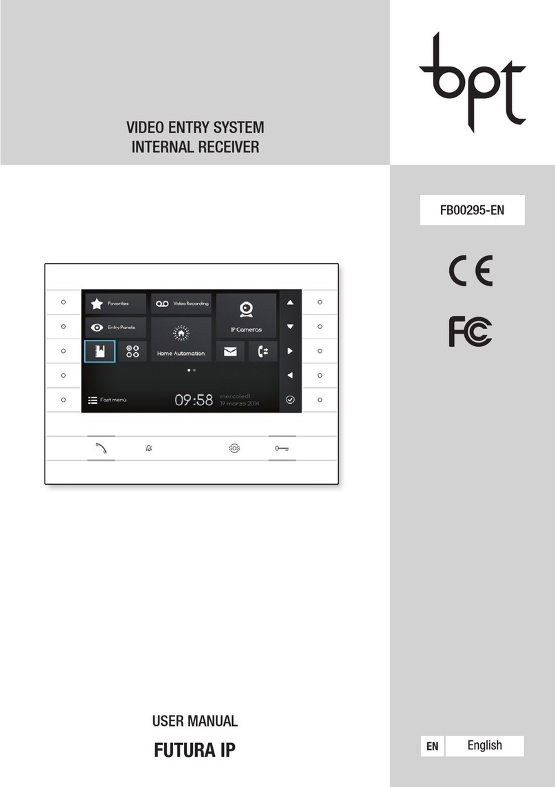 Bpt Futura IP user manual