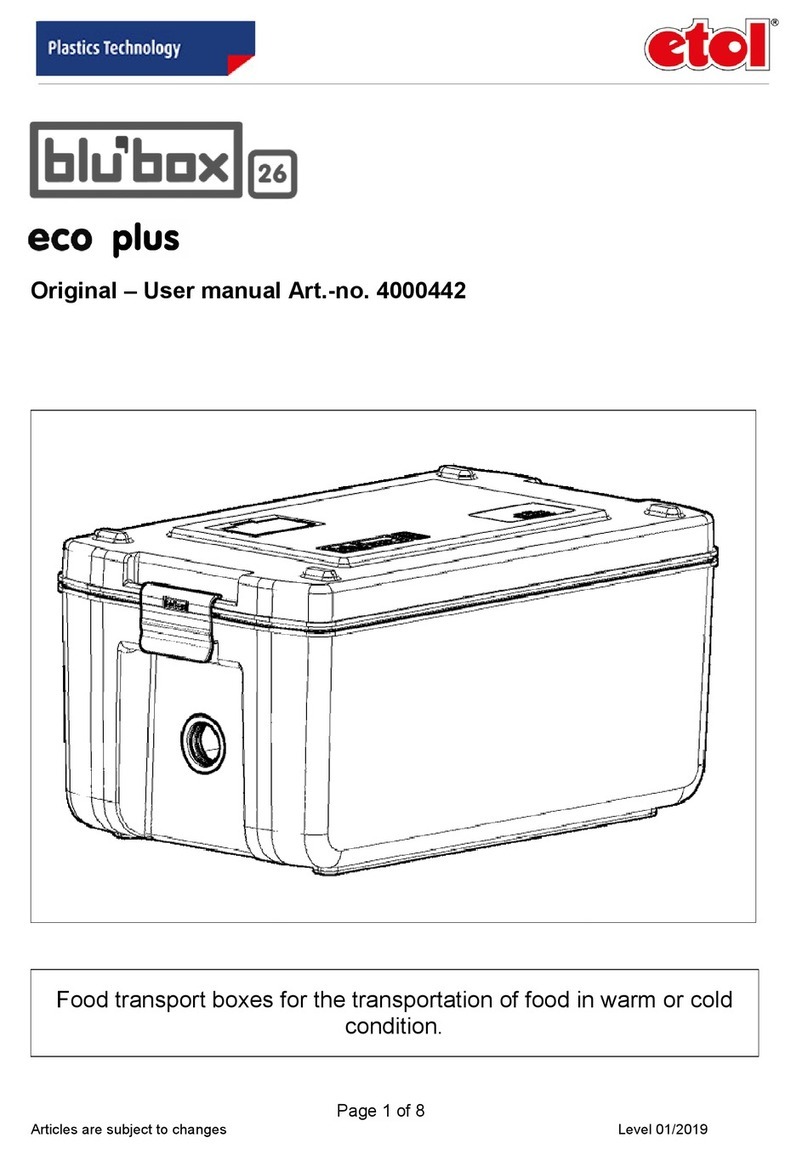 etol blu'box 26 eco plus hot Original user manual