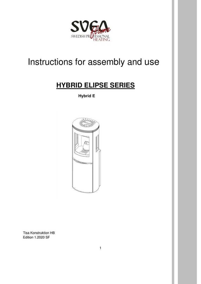 Svea Flame HYBRID ELIPSE Series Instructions for assembly and use