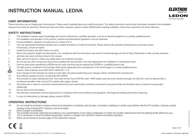 Elektron LEDON LEDIVA instruction manual