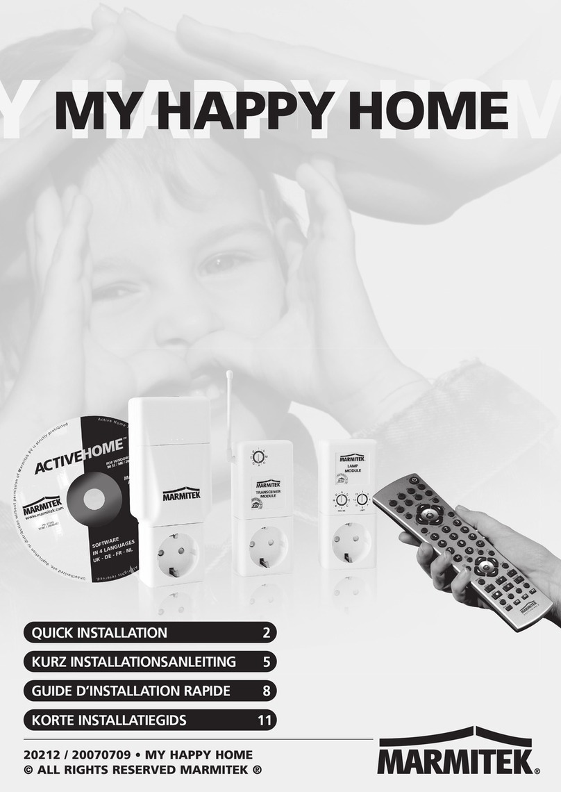 Marmitek MY HAPPY HOME Quick installation