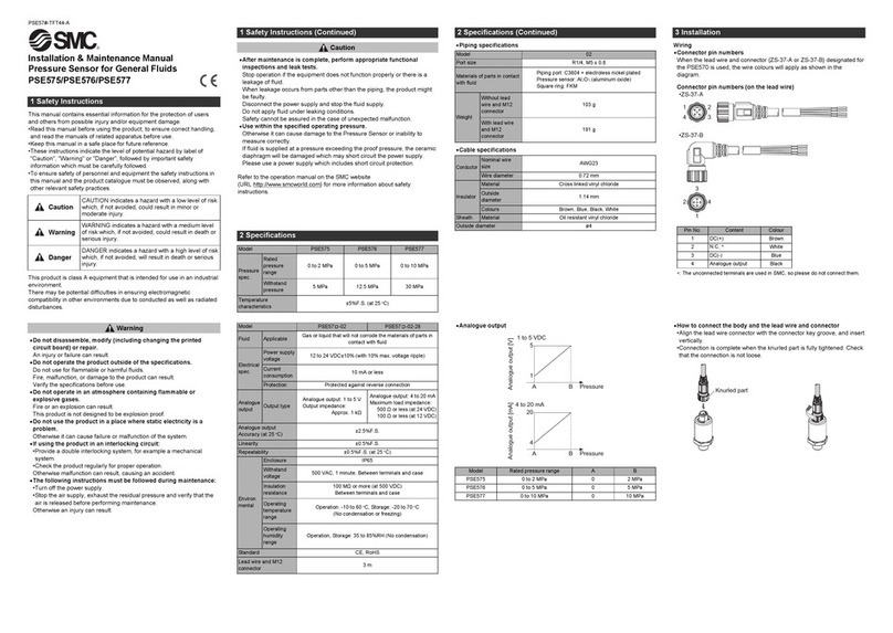 SMC Networks PSE575 Installation & maintenance manual SMC Networks PSE575 Installation & maintenance manual