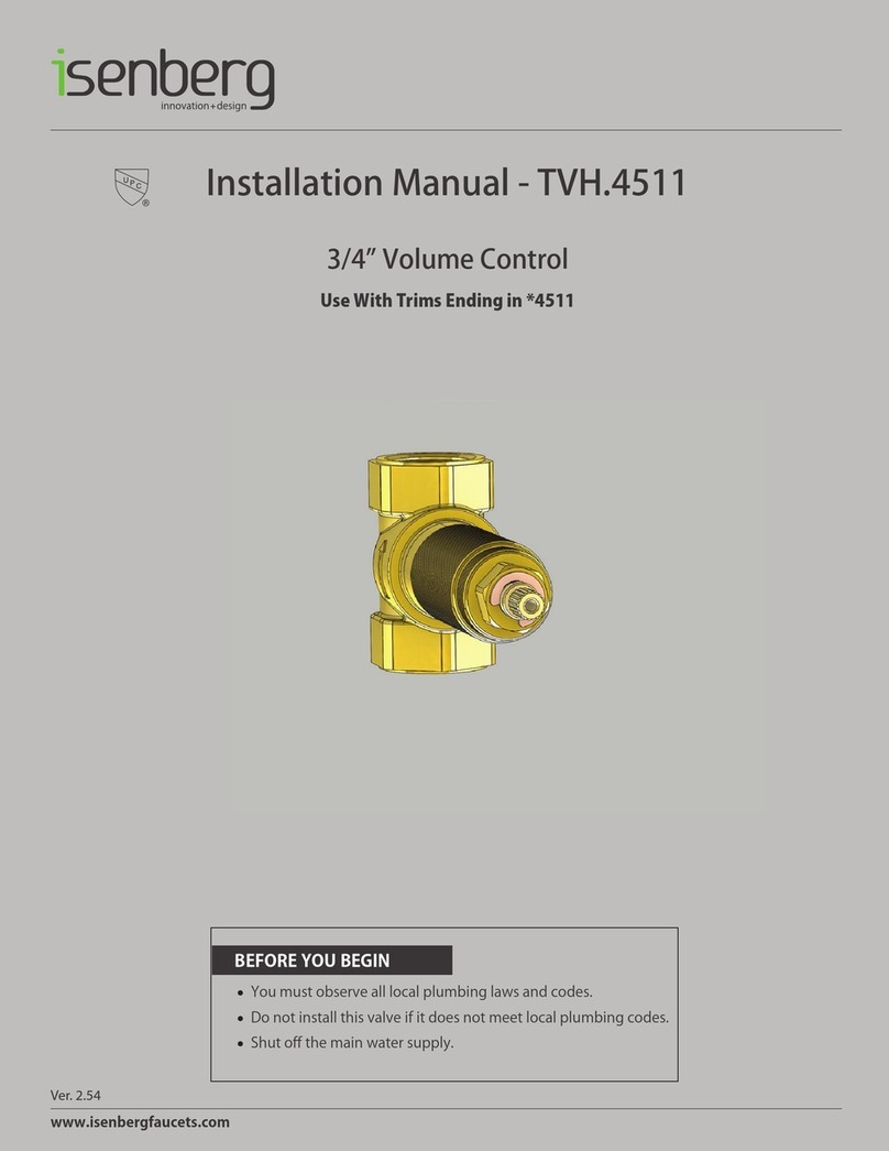 Isenberg THV.4511 installation manual Isenberg THV.4511 installation manual