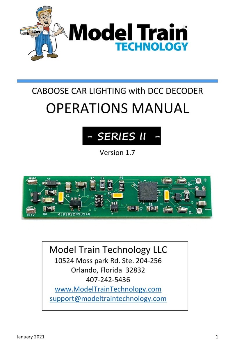 Model Train Technology CABOOSE II Series Operation manual