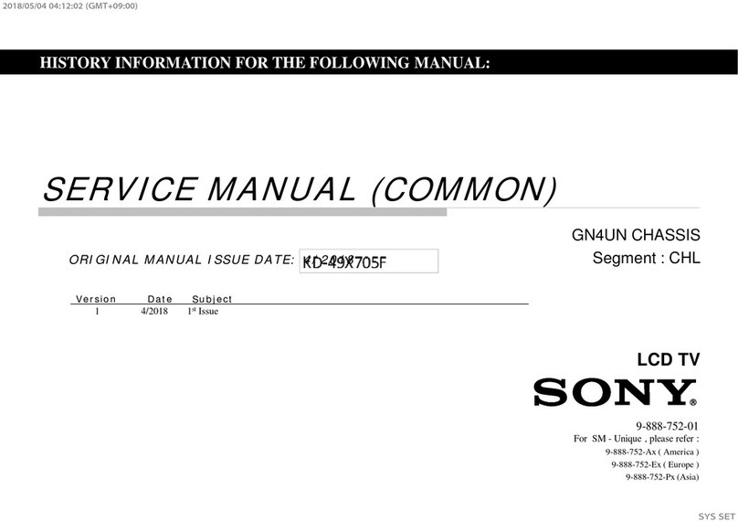 Sony KD-43X7 F Series User manual
