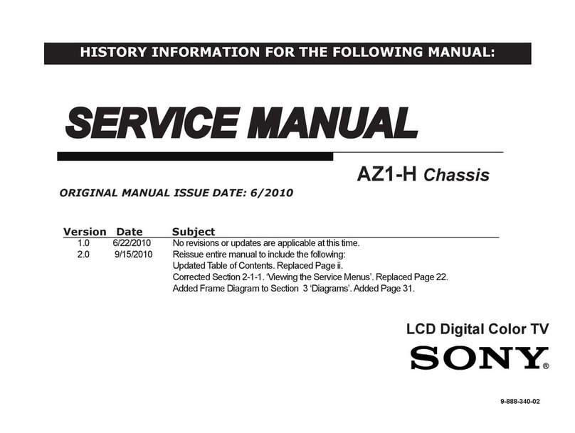 Sony XBR-52LX905 Service manual