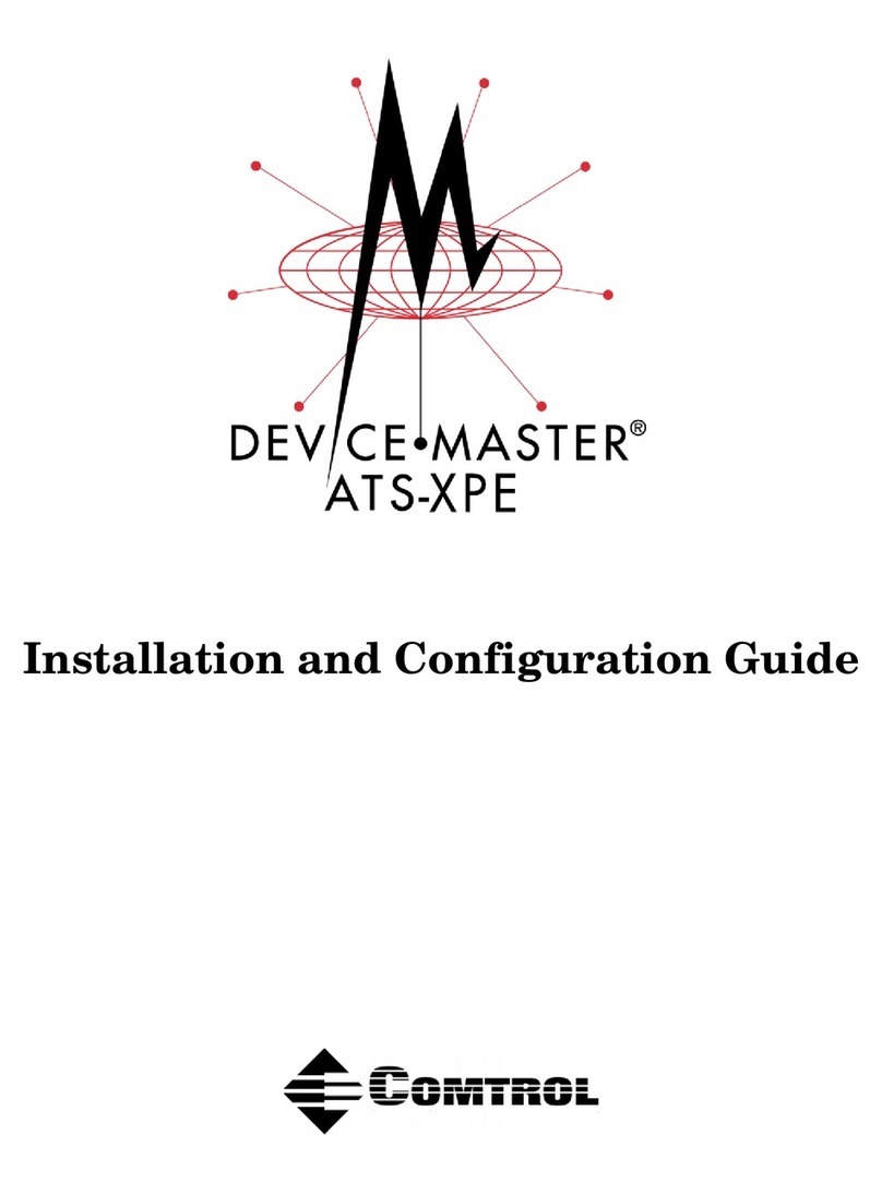 Comtrol DeviceMaster ATS-XPE Installation and configuration guide Comtrol DeviceMaster ATS-XPE Installation and configuration guide