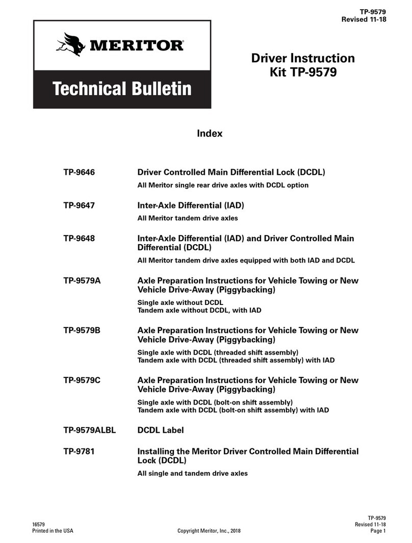 Meritor TP-9579 Technical bulletin