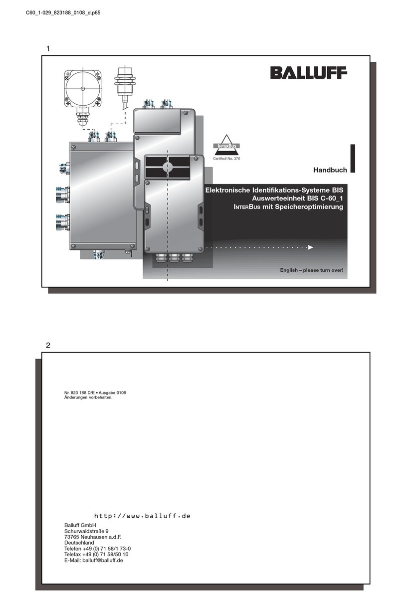 Balluff BIS C-60 1 manual