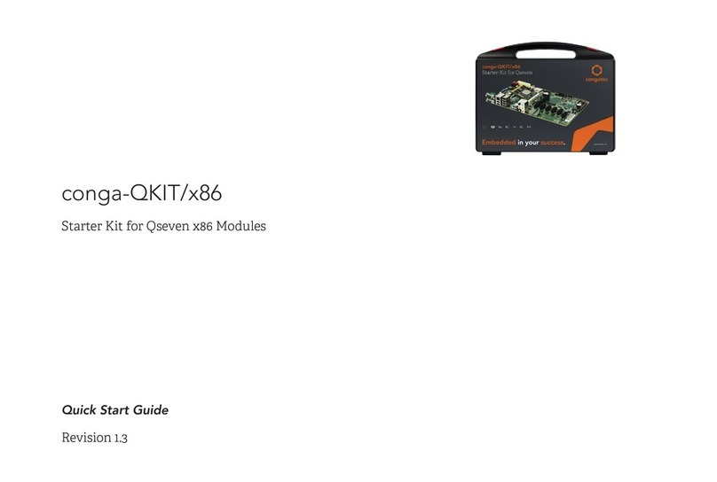Congatec conga-QKIT/x86 quick start guide
