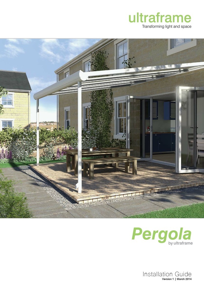 Ultraframe Pergola User manual