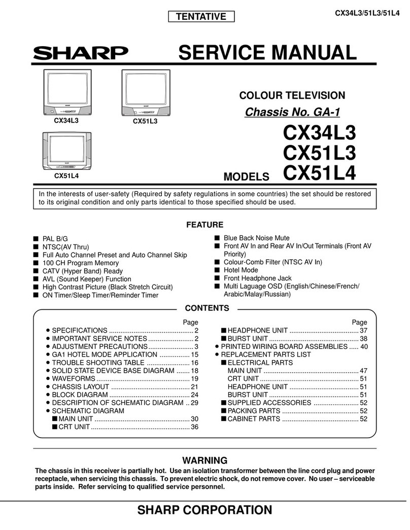 Sharp CX34L3 User manual