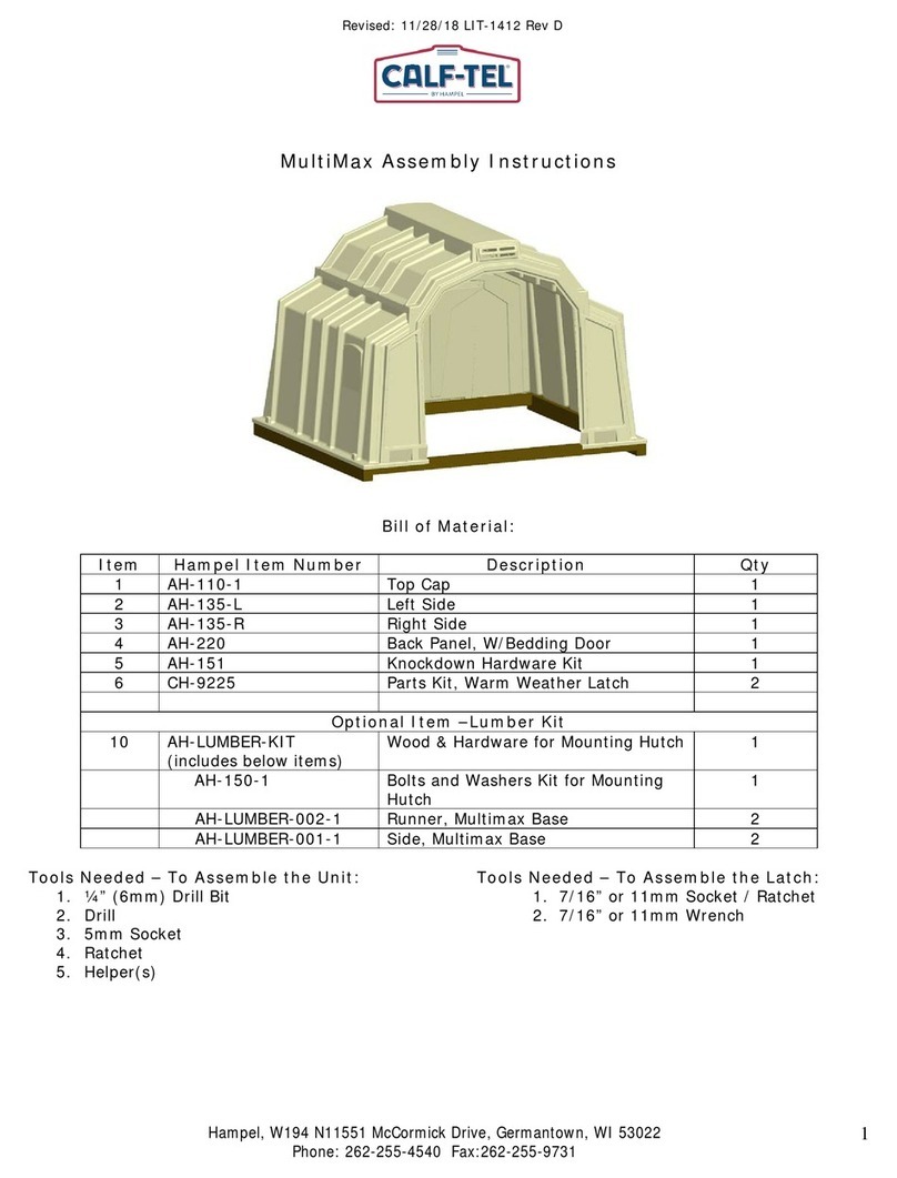Calf-Tel MultiMax Assembly instructions