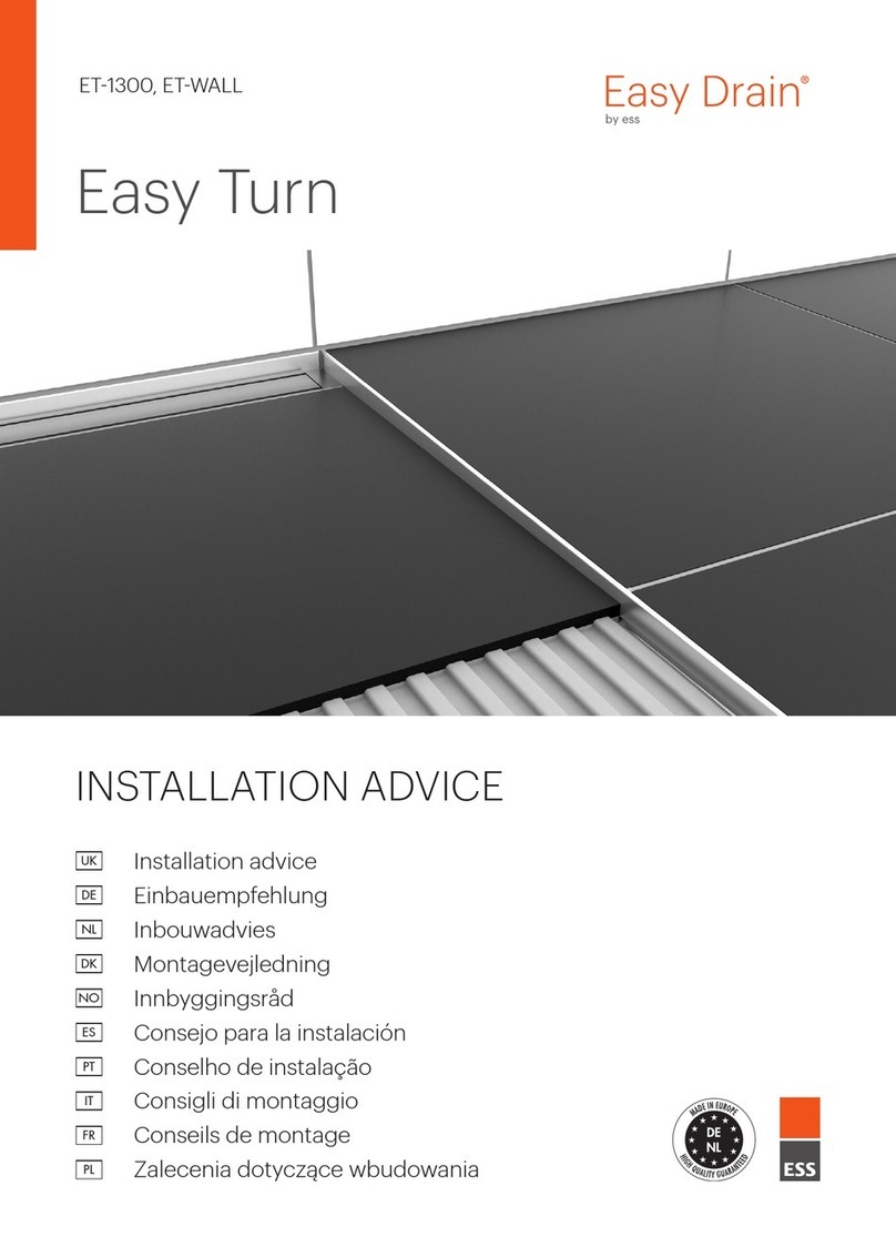 ESS Easy Drain Easy Turn ET-1300 Installation and operating instructions
