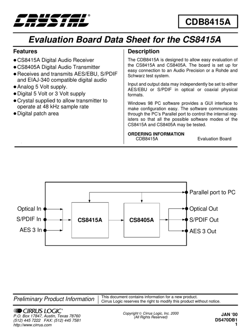 Cirrus Logic Crystal CDB8415A manual
