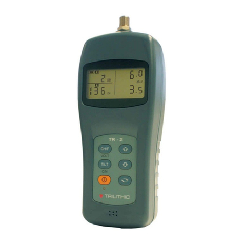 Trilithic TR-2 User manual Trilithic TR-2 User manual