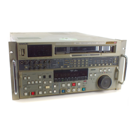 Sony DNW-A75 BETACAM SX User manual