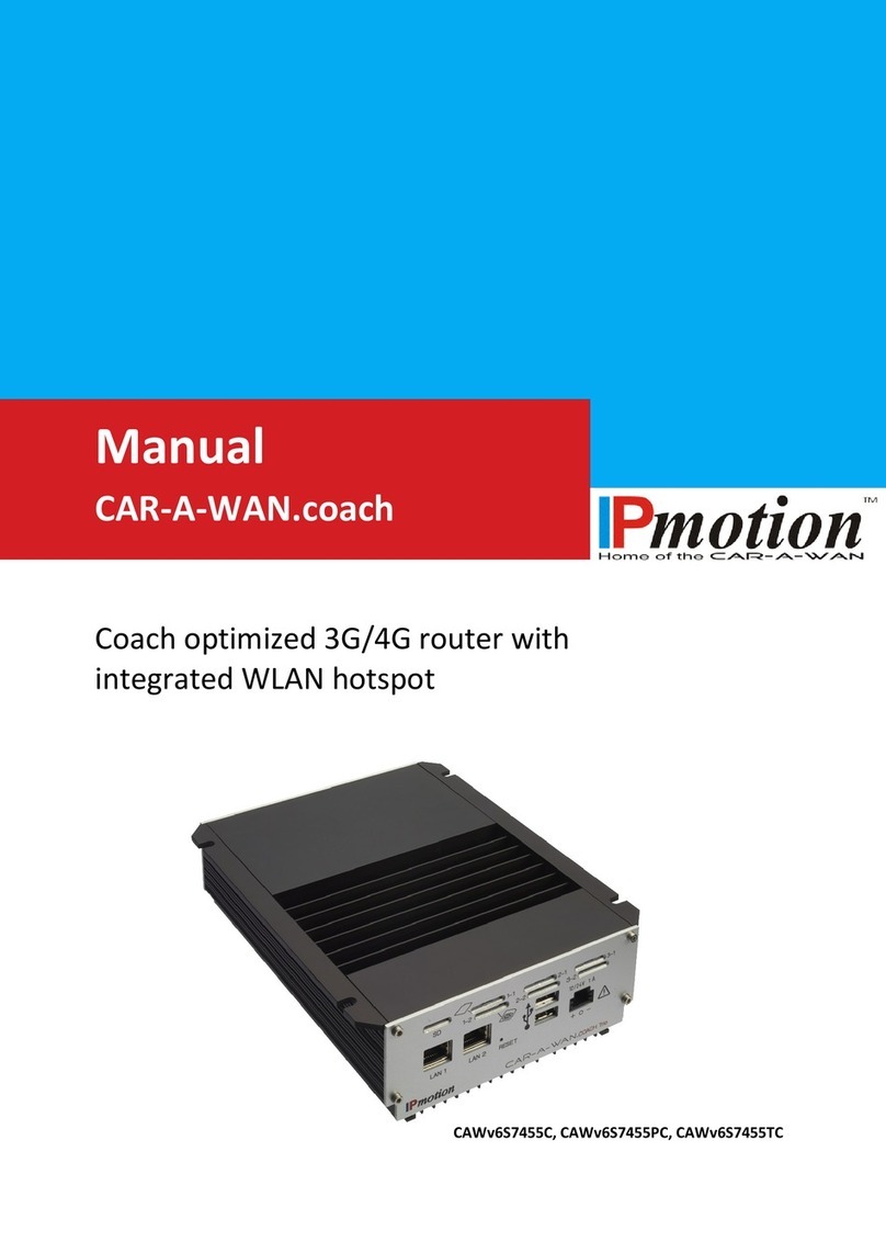 IPmotion CAR-A-WAN.coach CAWv6S7455C User manual