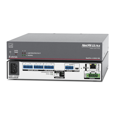 Extron electronics NetPA U 2002 SB User manual