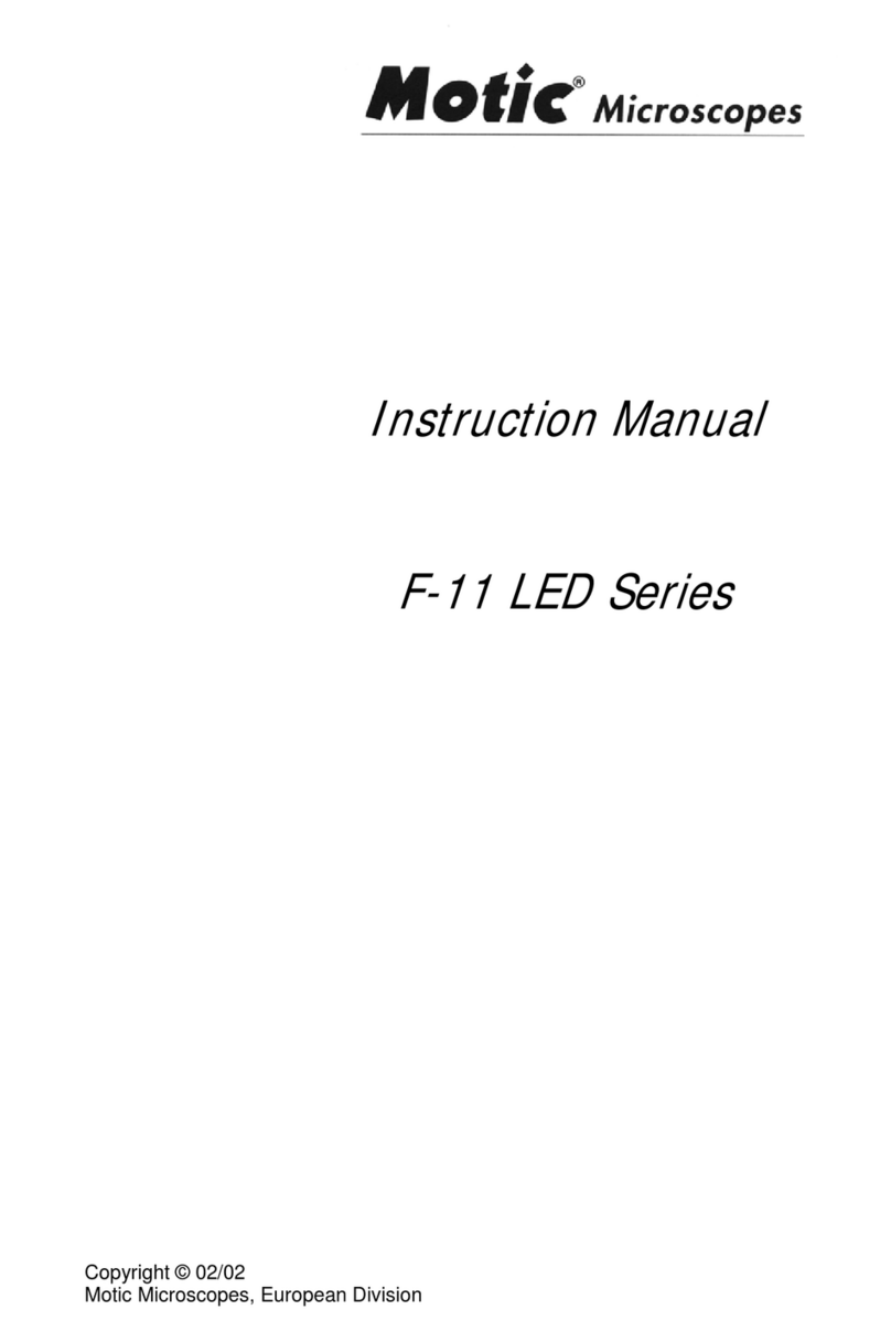Motic F-11 LED Series instruction manual