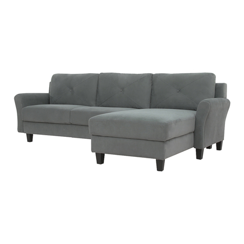Lifestyle Solutions SECTIONAL ROLL ARM Assembly instructions