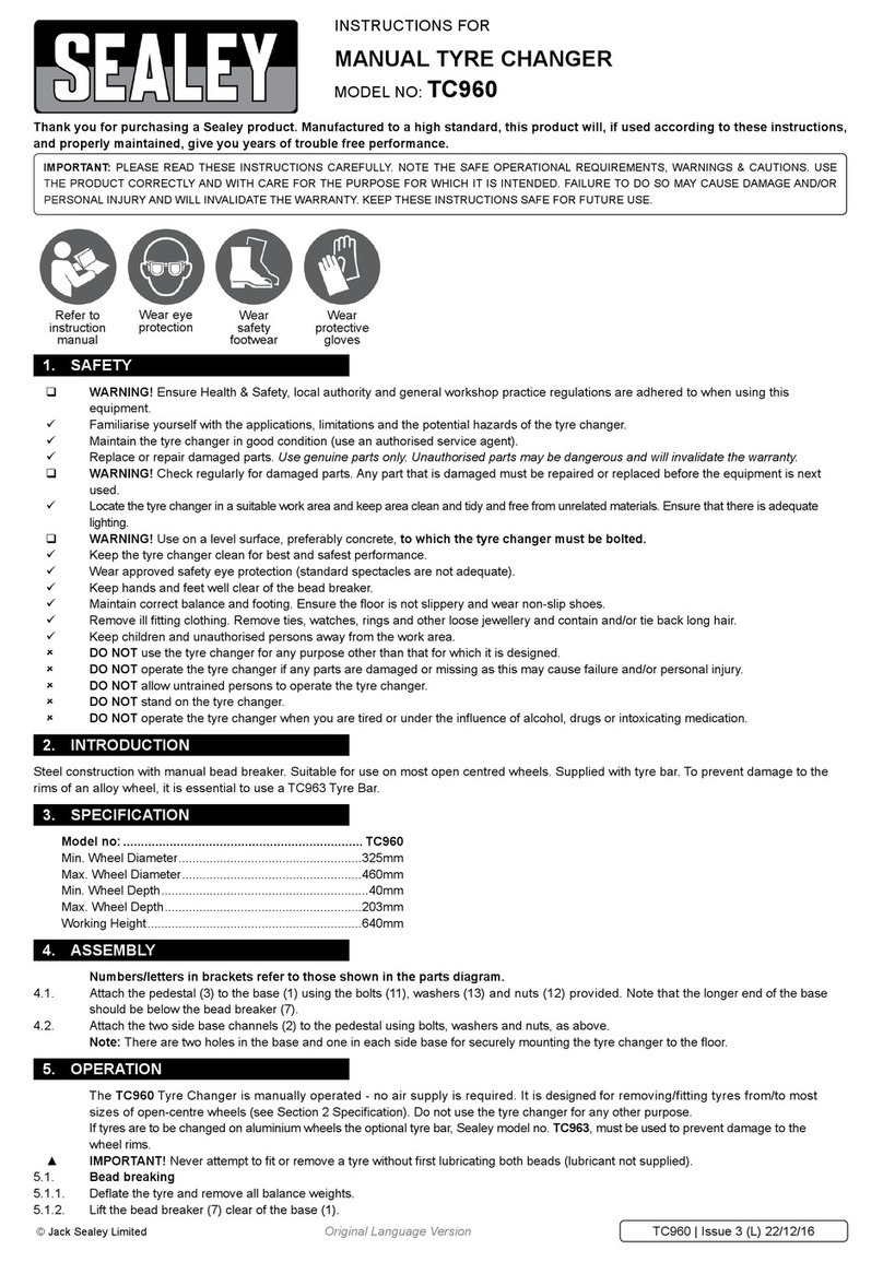 Sealey TC960 instructions Sealey TC960 instructions