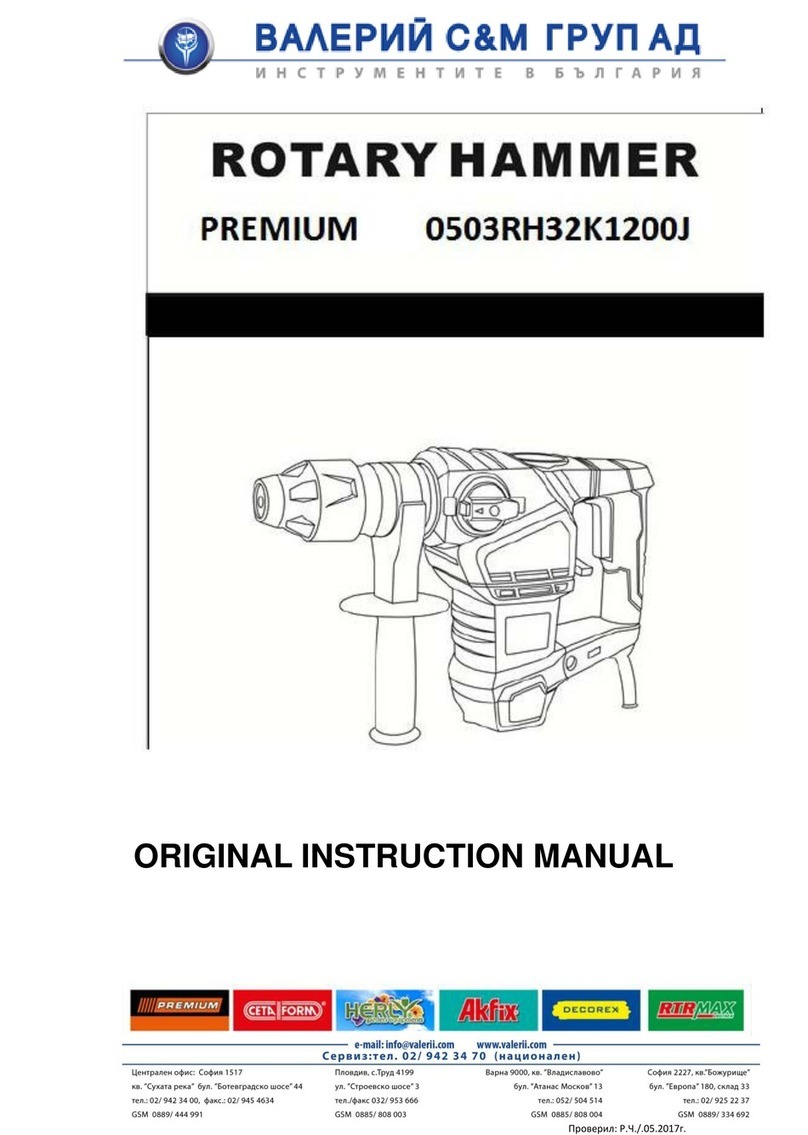 VALERII S & M GROUP PREMIUM 0503RH32K1200J Original instruction manual