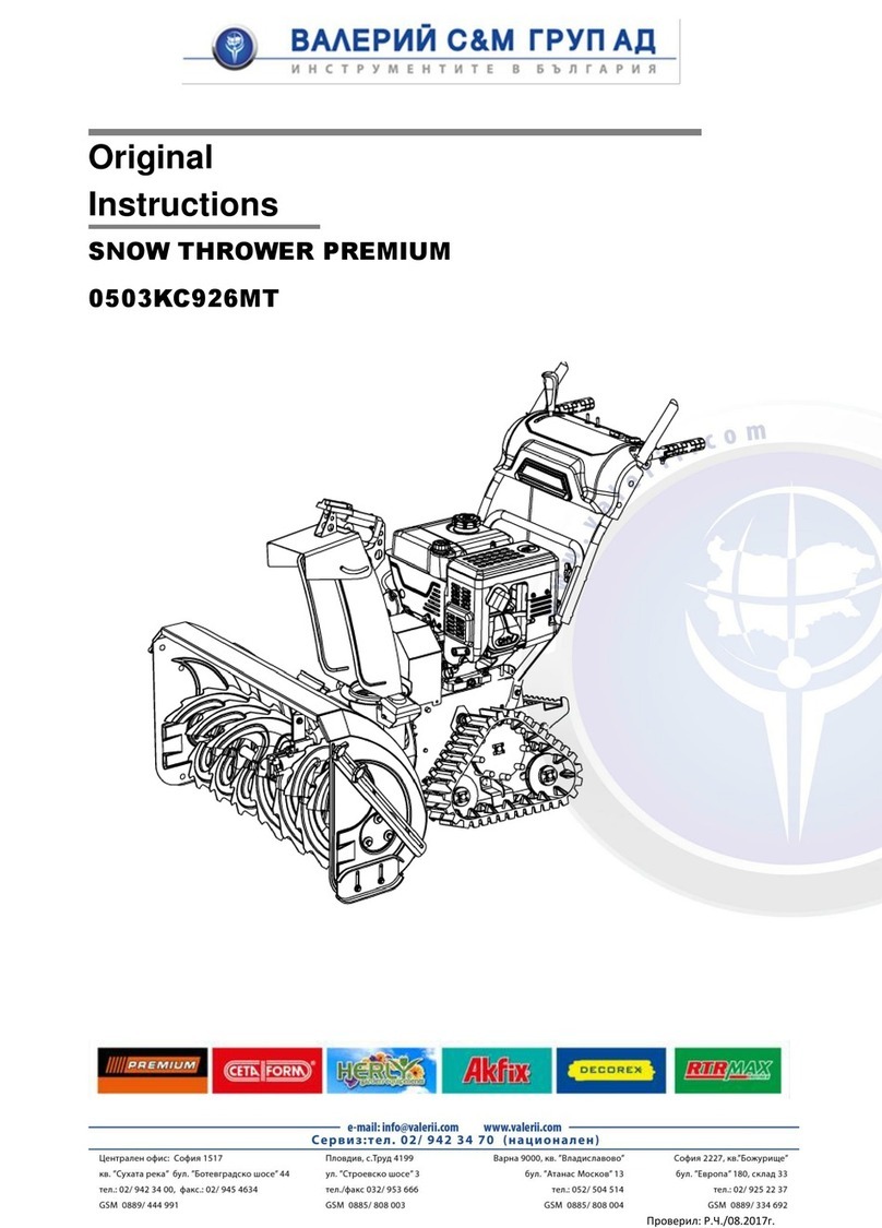 VALERII S & M GROUP PREMIUM 0503KC926MT Original instructions
