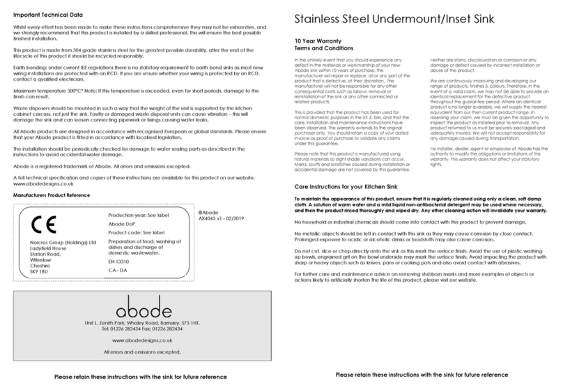 Abode AX4045 User manual