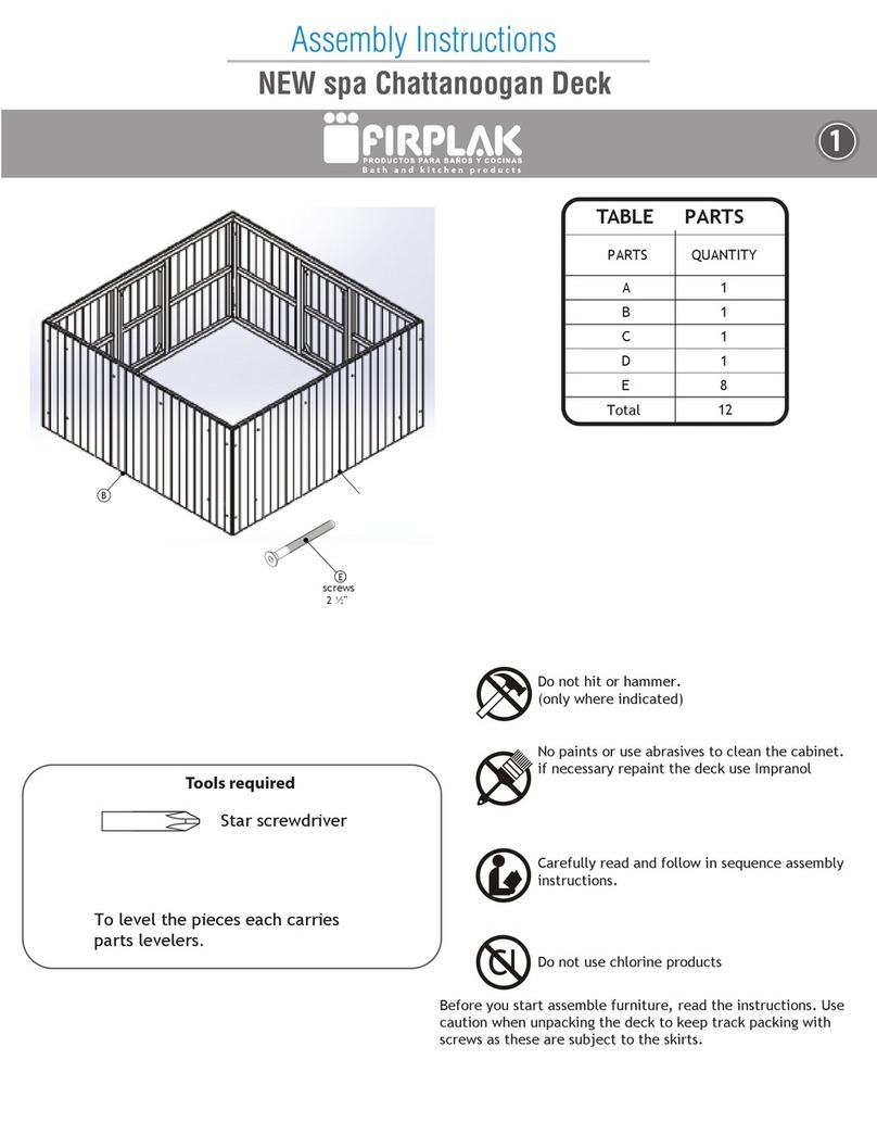 firplak Chattanoogan Assembly instructions firplak Chattanoogan Assembly instructions