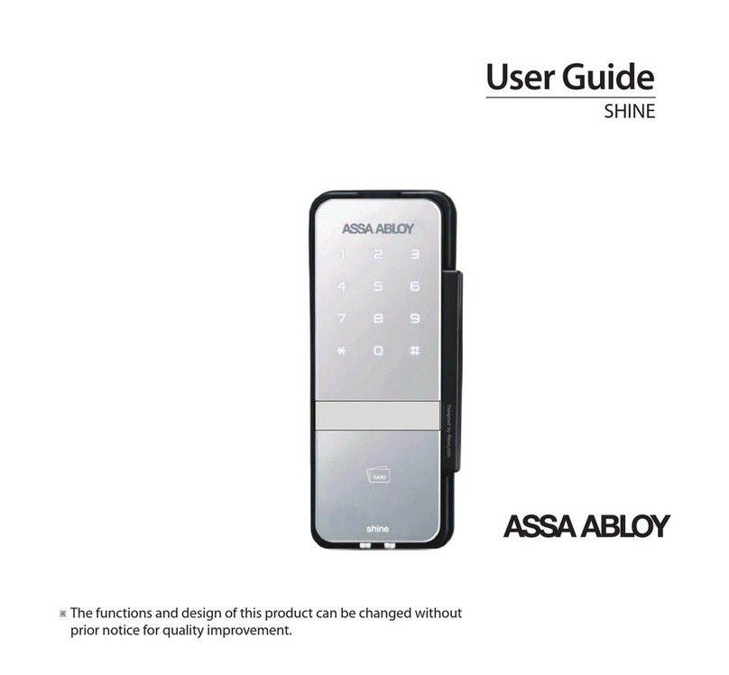 Assa Abloy shine User manual