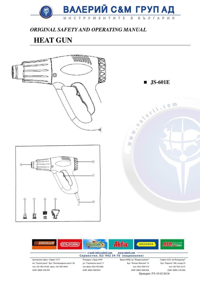 VALERII S & M GROUP JS-601D Safety and operating manual
