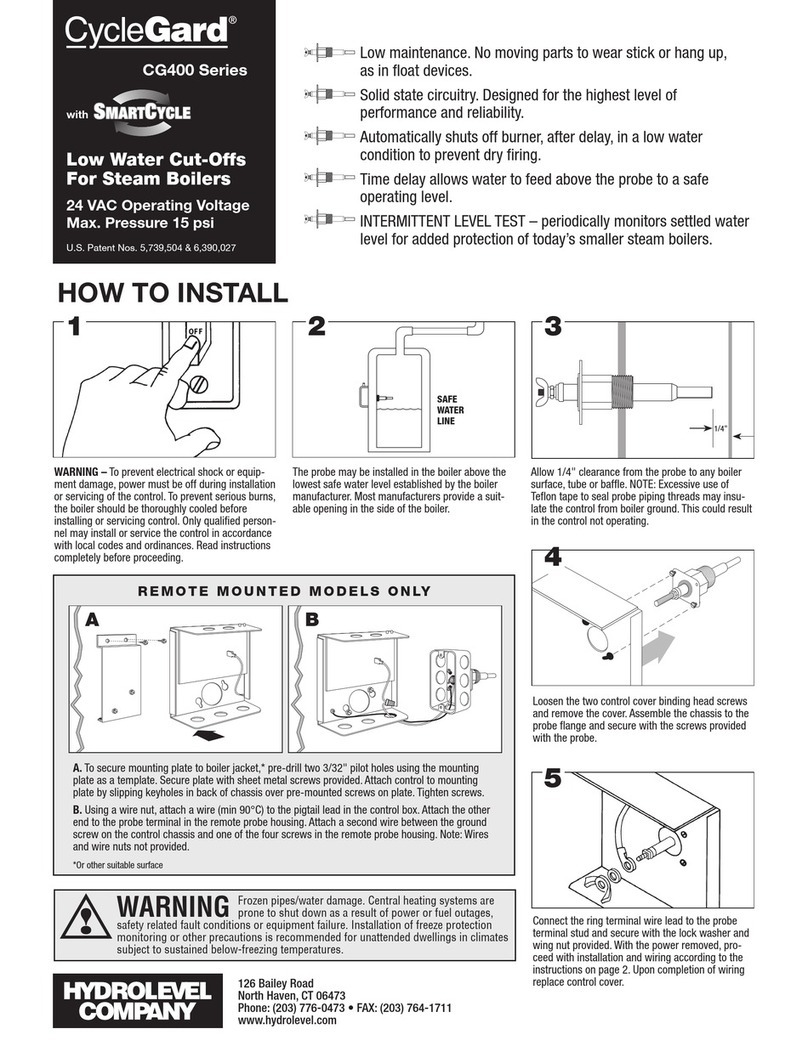 Hydrolevel Company CycleGard SmartCycle CG400 Series instructions