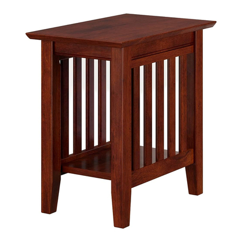 Atlantic MISSION CHAIR SIDE TABLE User manual