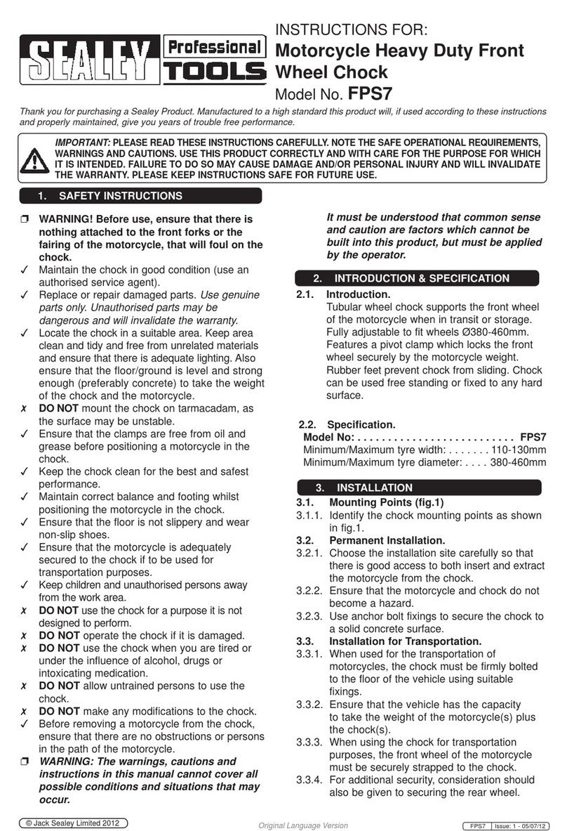 Sealey FPS7 User manual