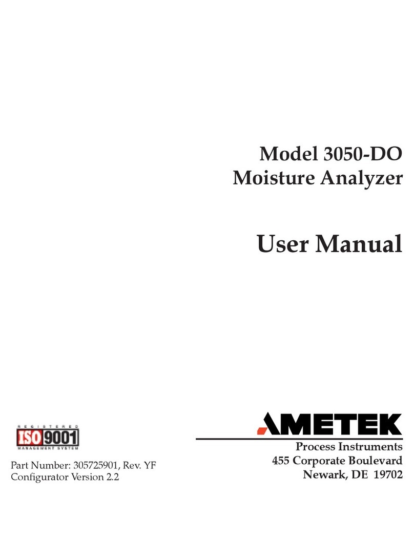 Ametek 3050-DO User manual