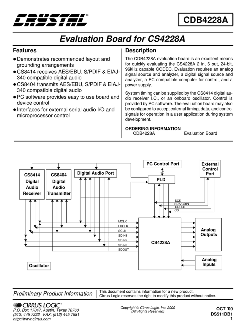 Cirrus Logic Crystal CDB4228A manual