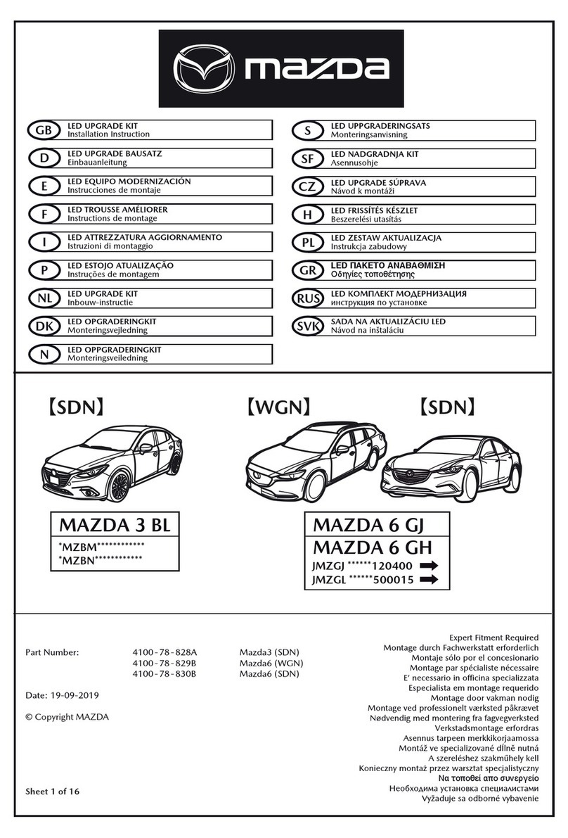 Mazda 4100-78-828A Installation instruction