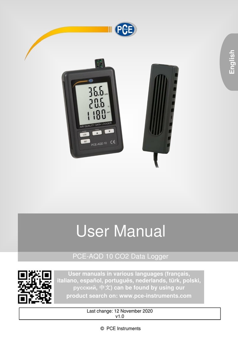 PCE Instruments PCE-AQD 10 User manual PCE Instruments PCE-AQD 10 User manual