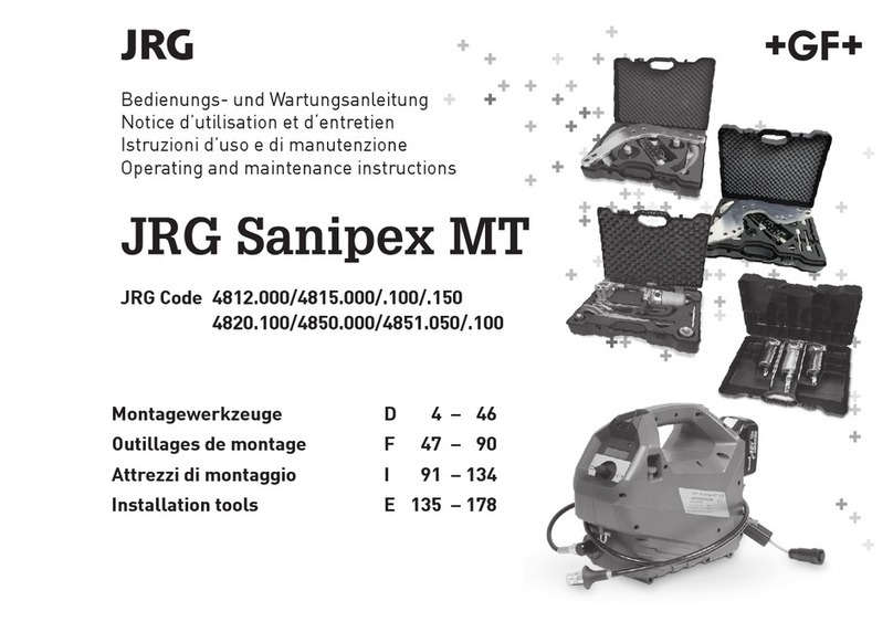 GF JRG Sanipex MT Operating and maintenance instructions