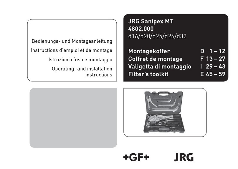 GF JRG Sanipex MT Operating and installation instructions
