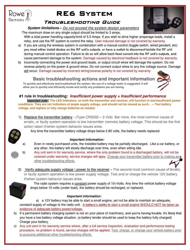 Rowe RE6 troubleshooting guide
