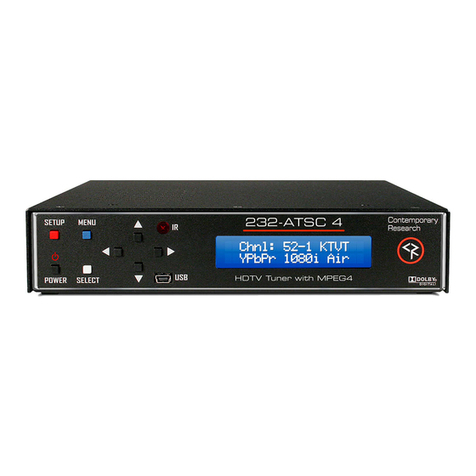 Contemporary Research 232-ATSC 4 installation guide