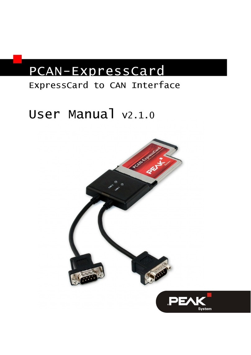 Peak PCAN-ExpressCard user manual