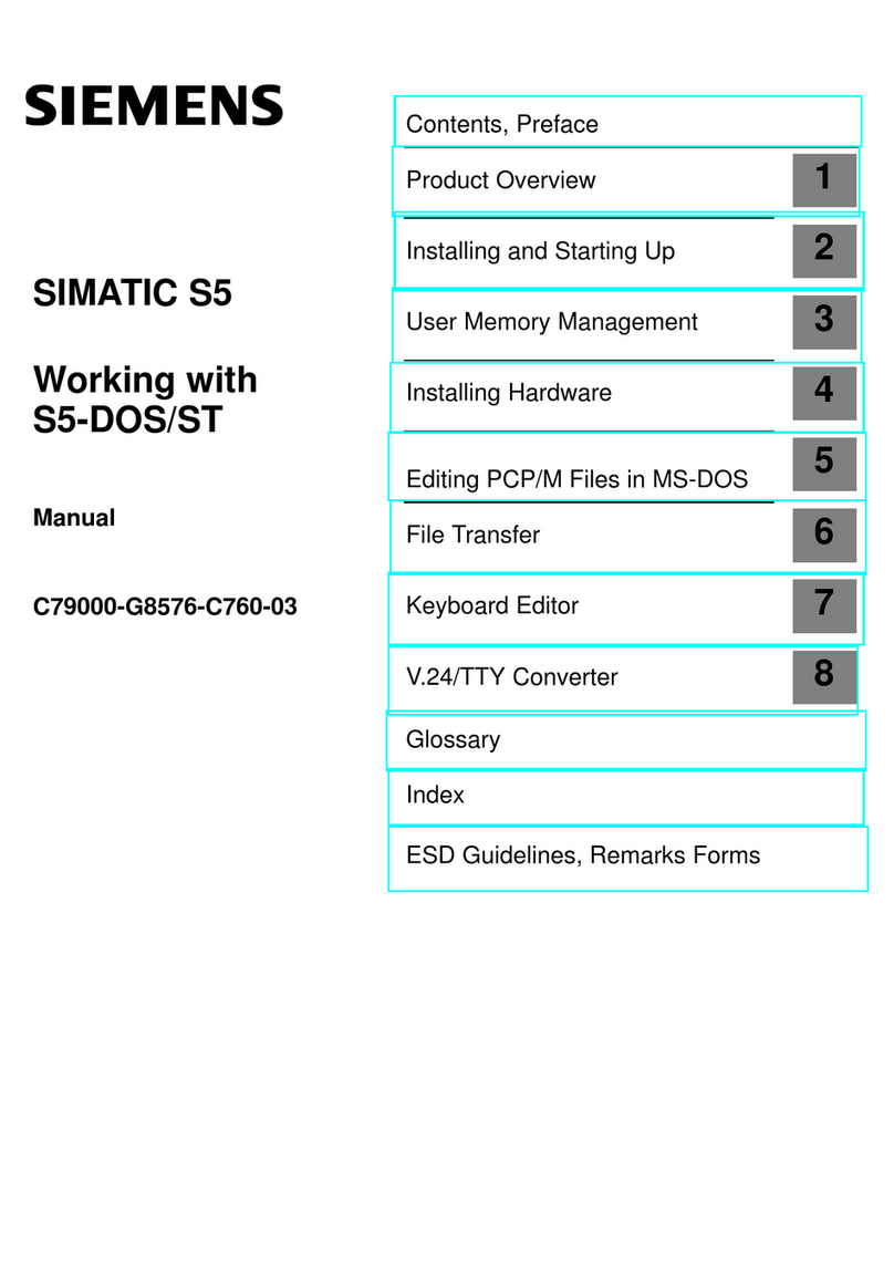 Siemens SIMATIC S5 Series User manual